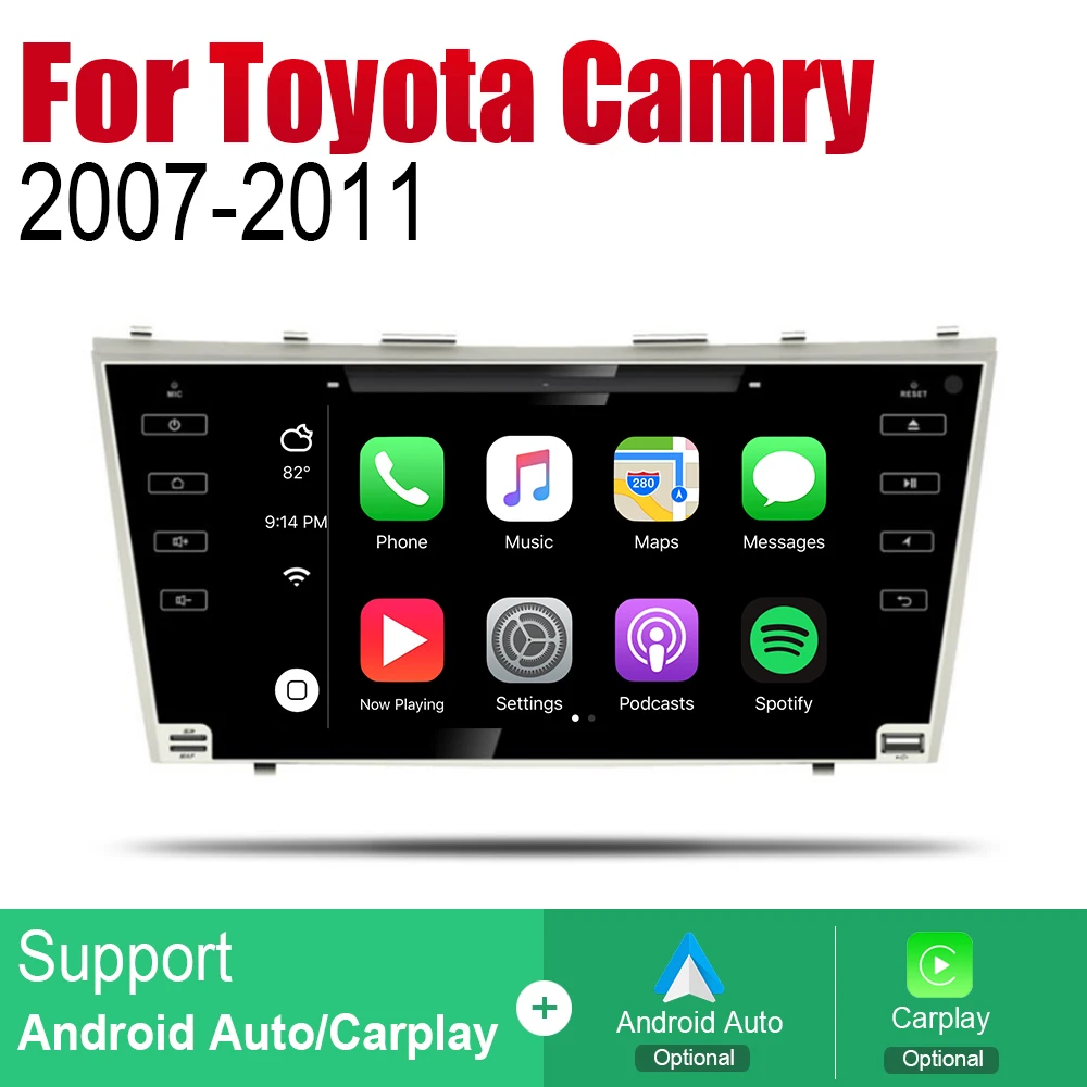 Автомобильный DVD-плеер ZaiXi GPS-навигация для Toyota Camry 2007 ~ 2011 Автомобильная