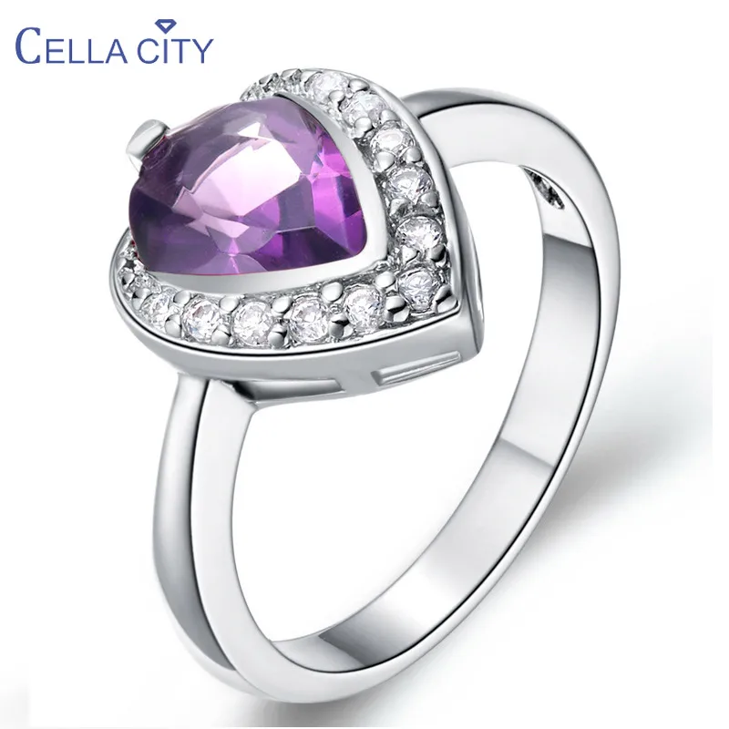 Женское кольцо в форме капли воды из серебра 925 пробы с аквамариновым рубином и