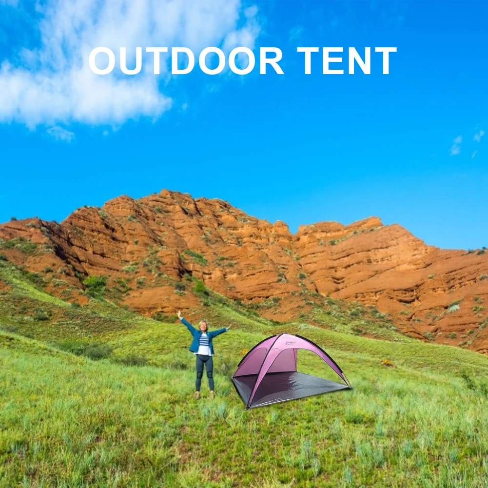 

Discount! Picnic Fishing Beach Tent Foldable Travel Camping With Bag UV Protectiont / Summer Season Sand Tent