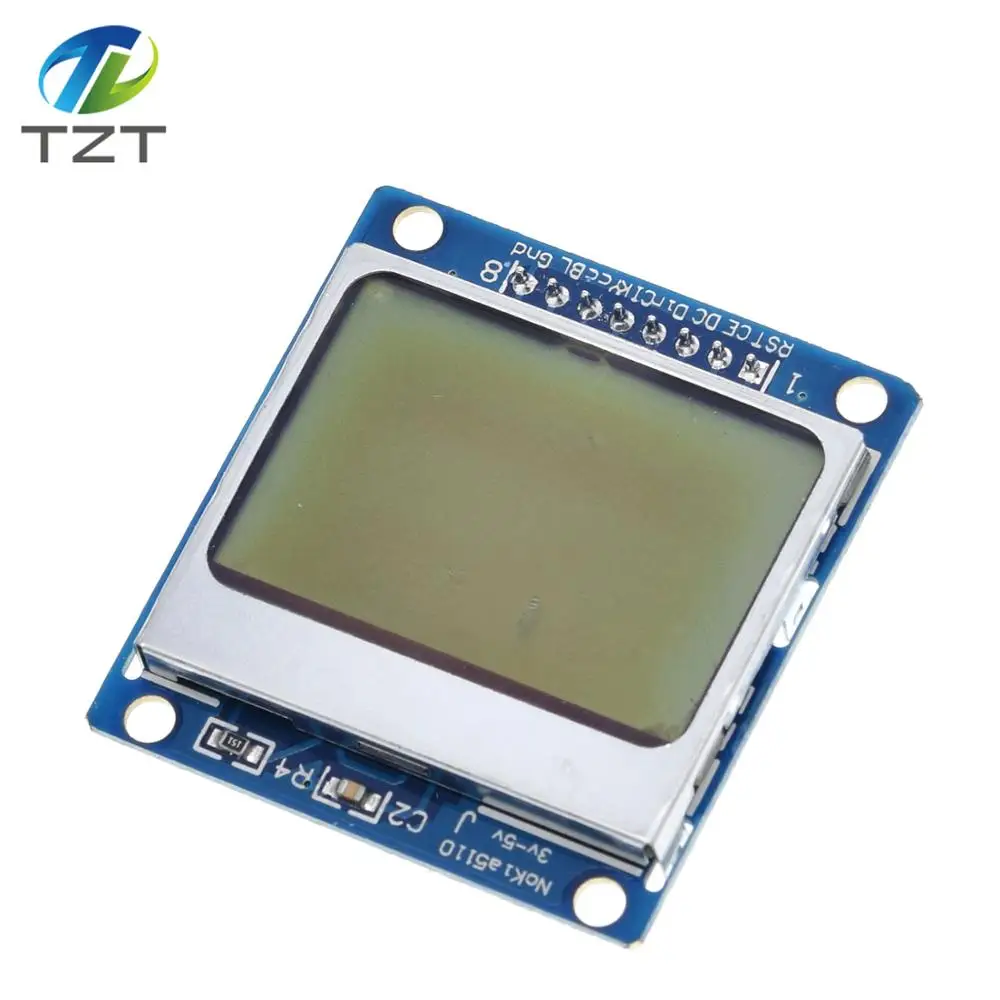 Умная электроника ЖК модуль монитор с синей подсветкой адаптер PCB 84*48 84x84 LCD 5110 Nokia