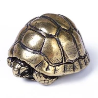 3d brass tortoise casting animal figurine retro style metal sculpture home office room desktop decoration collect ornaments gift