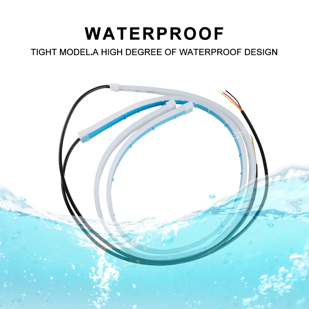 2 шт. Автомобильные светодиодные направляющие 60 см|Аксессуары для фар авто| |