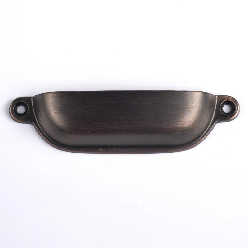 Поверхностный монтаж темная ручка оболочка уши яркая Хромированная для мебели