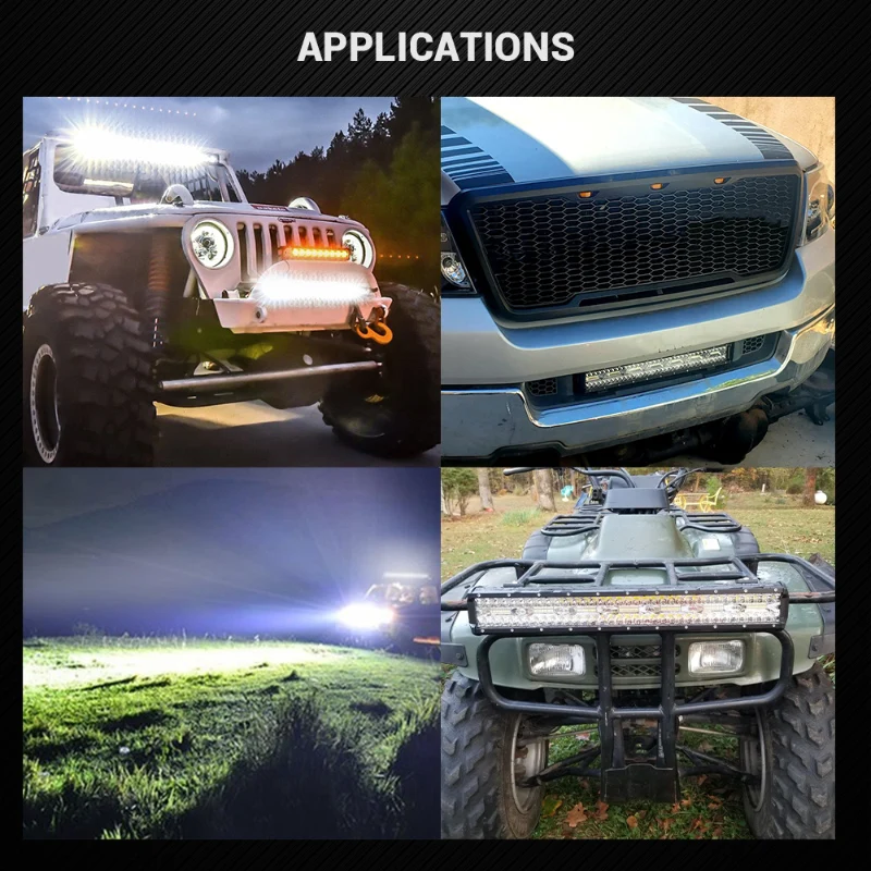 Светодиодный светильник бар 4 710 12 15 18 20 в т. ч. 3 рядами Offroad Combo Луч светодиодный s