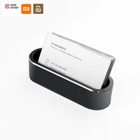 new xiaomi miiiw office business card holder note holder display device stainless steel card stand holder metal desk organizer