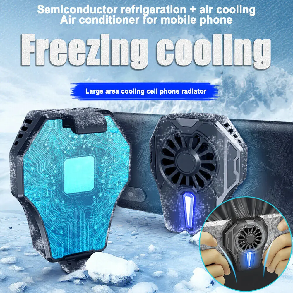 

Mobile Phone Cooler Game Cooling Gaming Heat Sink Aux Radiator Portable for Phone DJA88