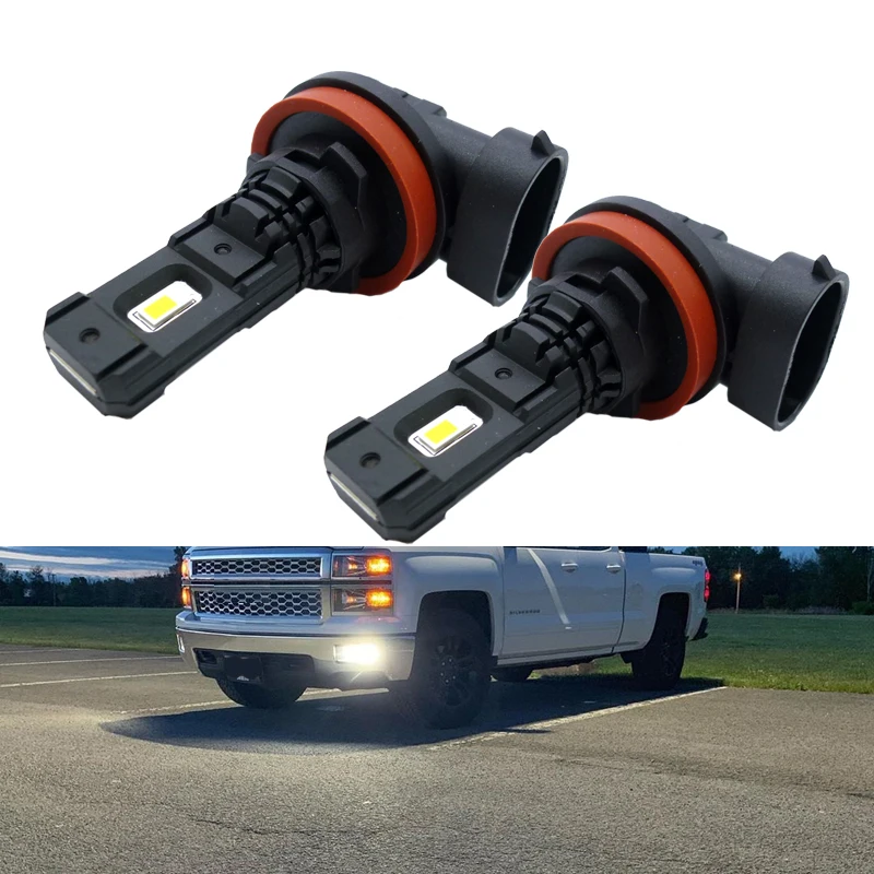 Светодиодные Автомобильные противотуманные фары H11 H8 H9 2 шт. высокой мощности