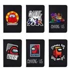 Блокнот из искусственной кожи для студентов, записная книжка с матовой черной кожей, с игрой среди нас, убивает оборотня из колледжа А5