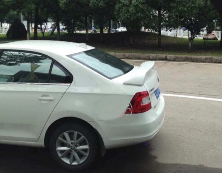 Спойлер для Skoda Rapid 2012-2016 спойлер высокого качества из АБС-пластика цветной задний
