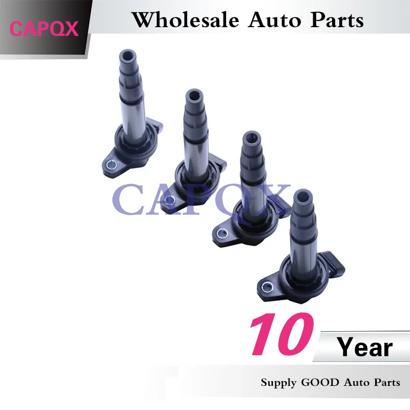CAPQX 4 шт. воспламенитель зажигания Катушка 90919 C2003 02258 02252 Для YARIS VIOS COROLLA 1ZRFE 2007 2008 2009