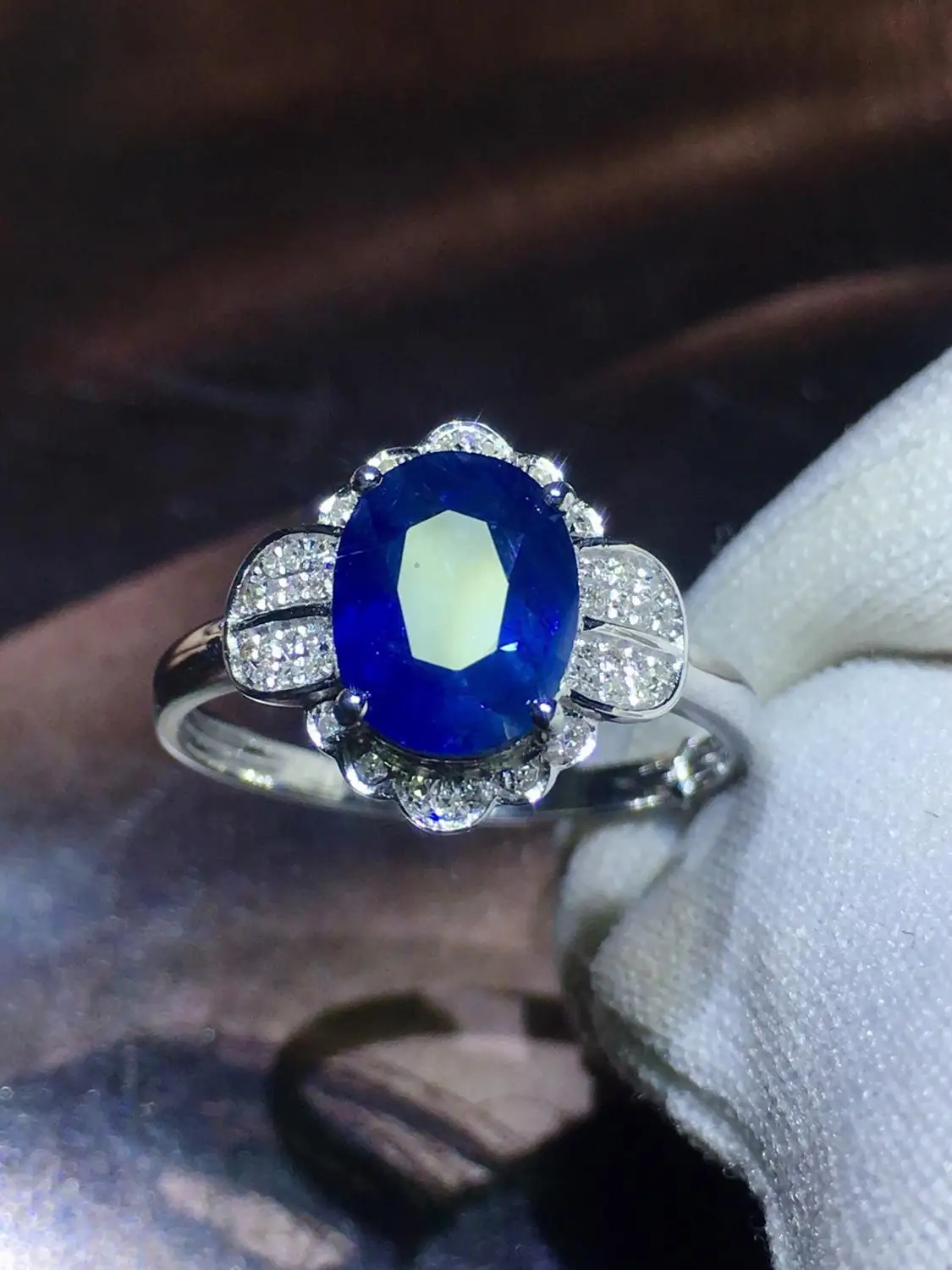 Настоящие хорошие драгоценности 18K 100% натуральный 1.95ct Королевский драгоценный