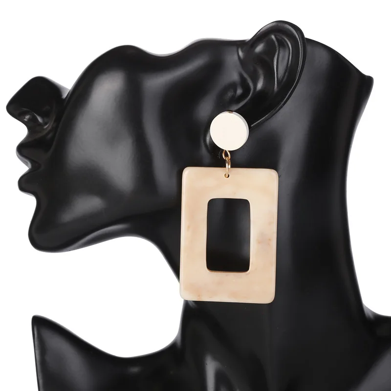 Европейские и американские преувеличенные серьги в форме цветка из сплава с