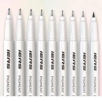 needle pen white rod art hook line pen 9 set anime clothing architectural design drawing pen student professional art supplies