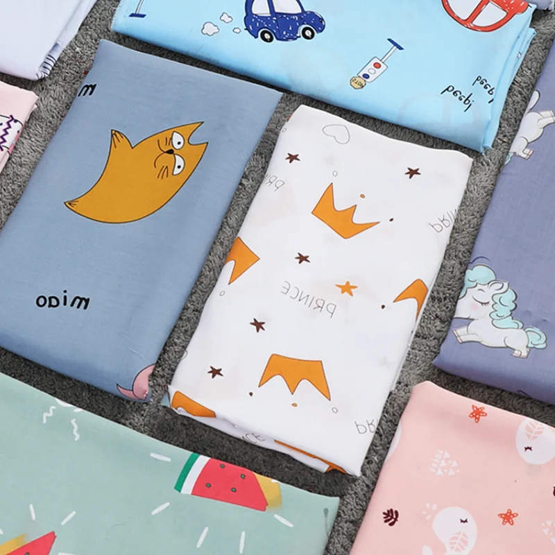 

Летняя хлопковая шелковая синтетическая хлопковая ткань детская одежда мультяшная хлопковая ткань Детская Хлопковая пижама