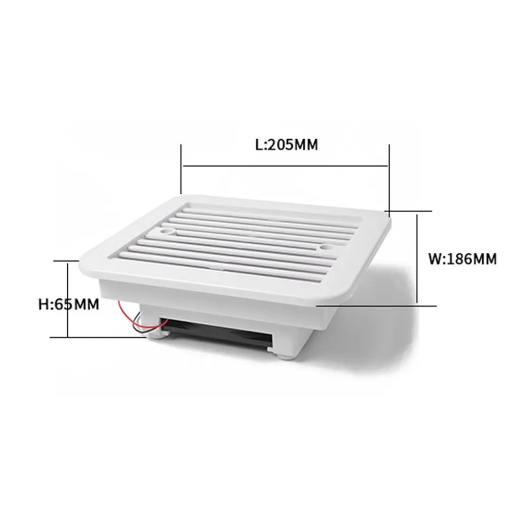 Белый 12 в холодильник вентиляционный Выпускной боковой вытяжной вентилятор для