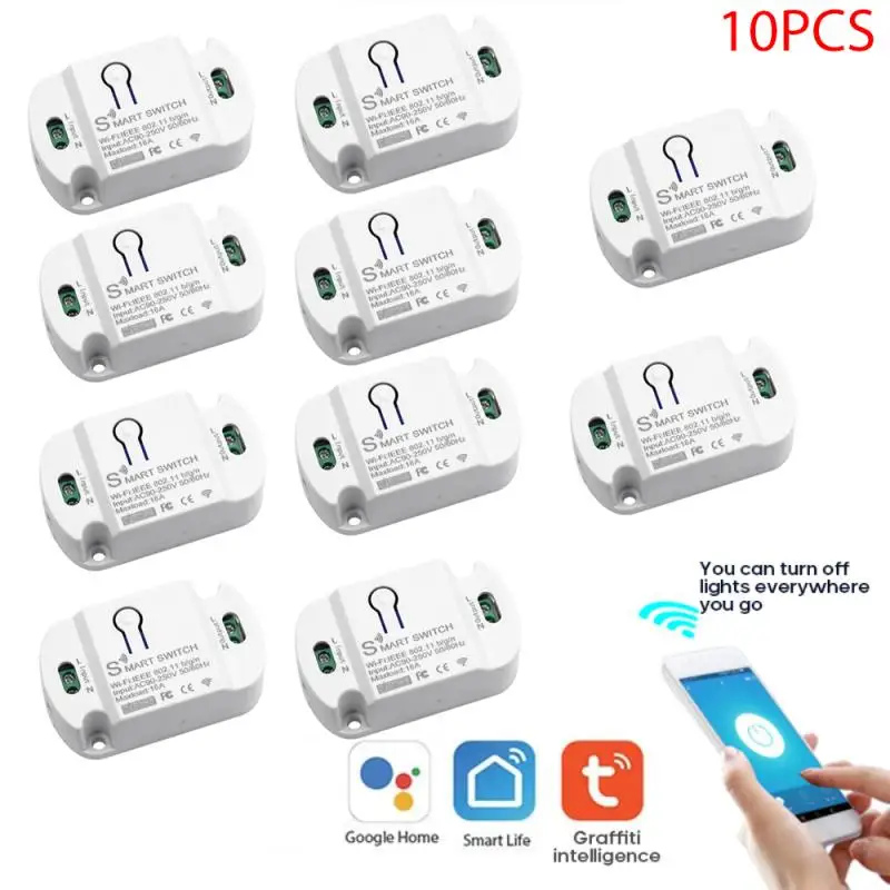 

Умный ВКЛ-ВЫКЛ Tuya, Беспроводное дистанционное управление, голосовое управление, таймерные переключатели, интеллектуальное оборудование дл...