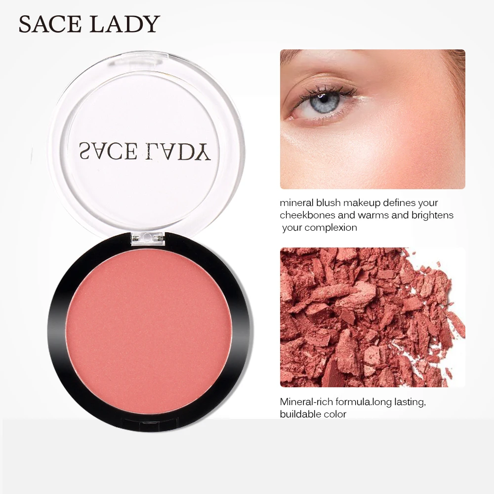 SACE LADY Румяна для лица пудра блеск макияж Длительное Действие румяна