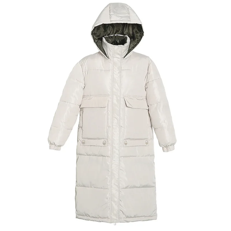 Горячая Распродажа пуховая парка новинка 2019 зимнее длинное женское Свободное