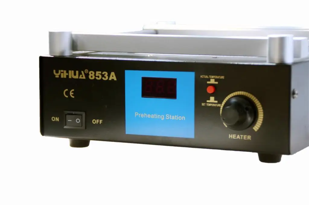 YIHUA 853A без примесей свинца и подогрева паяльная материнская плата станции BGA prepeving паяльная станция для SMT ремонт с постоянной температурой