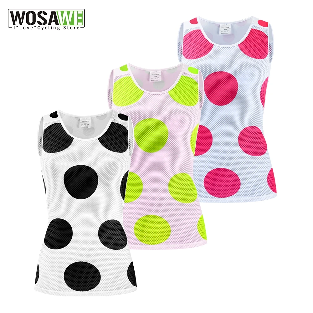 WOSAWE женский летний Быстросохнущий велосипедный жилет без рукавов Велоспорт