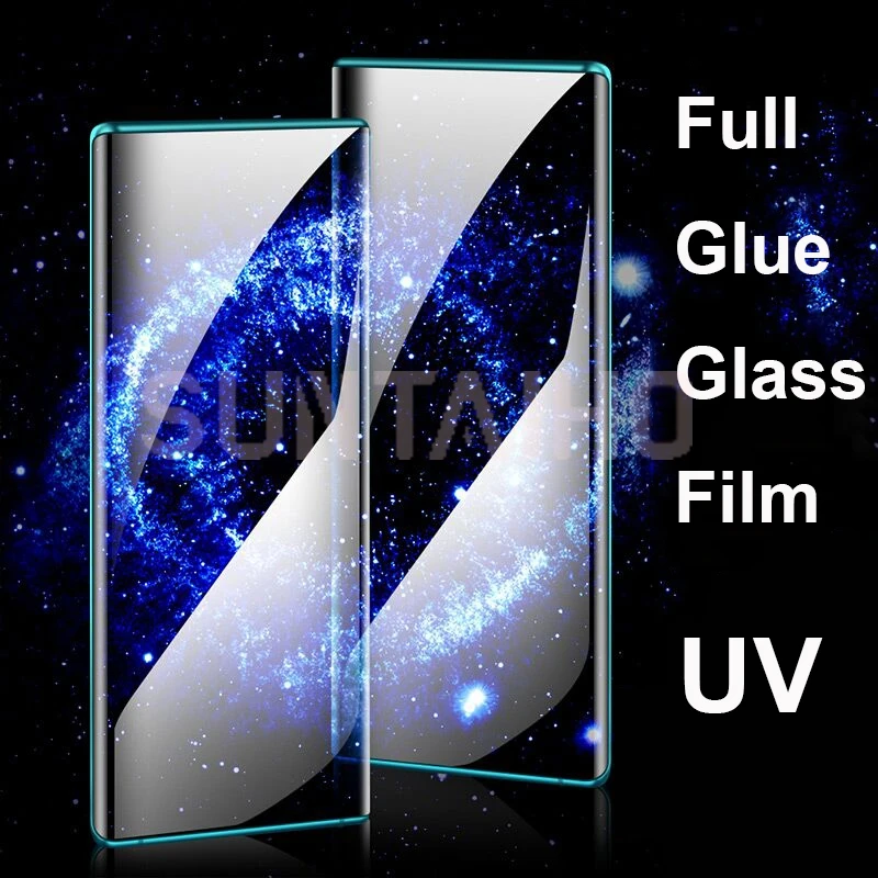 Закаленное УФ стекло для Samsung Note 9 8 10 Plus s10 защита экрана с полным наклеиванием