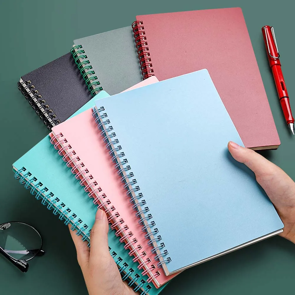 

Kawaii Spiral Notebook Planner Daily Weekly Monthly Organizer Agenda Grid Line Page A5 School Office Notepad Schedule Stationery