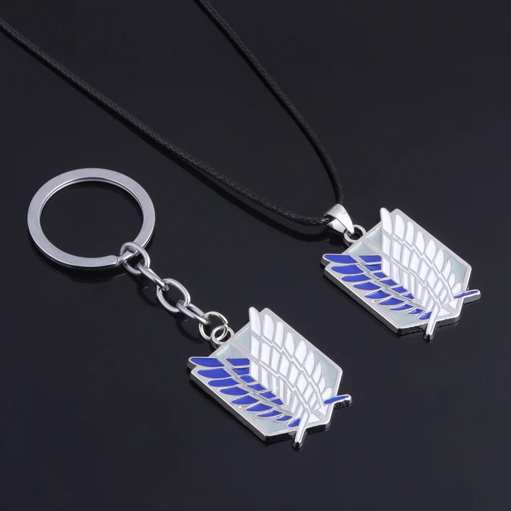 

Attack On Titan Necklace Wings of Liberty Scout Legion Emblem Cosplay Pendant for Women Men Jewelry