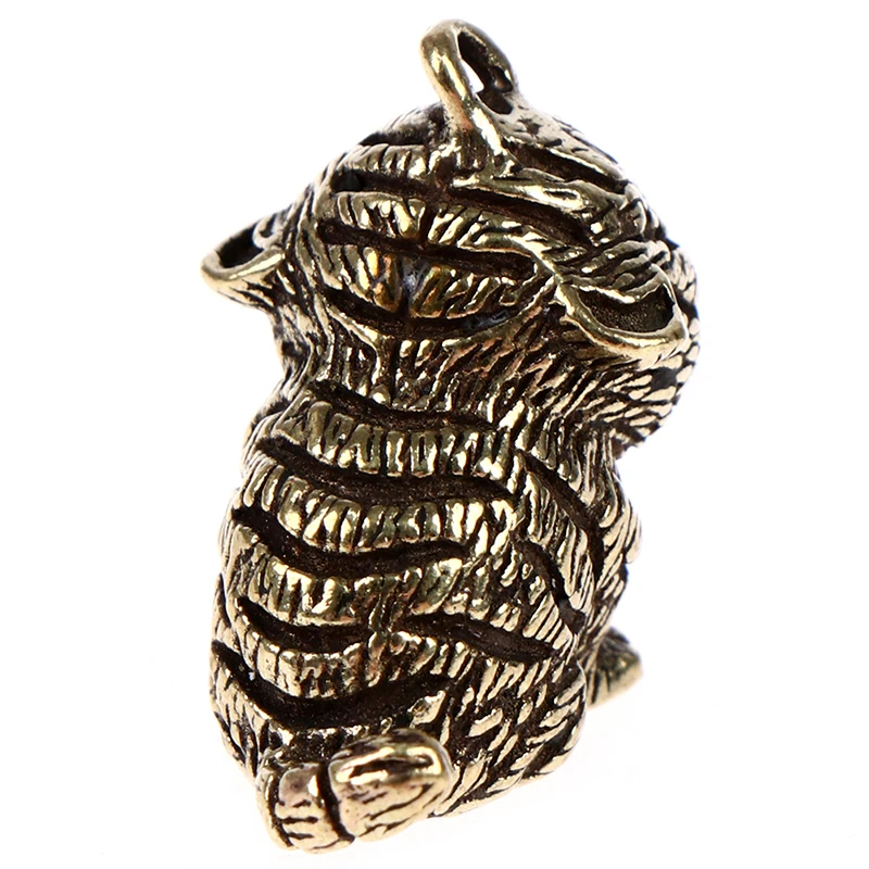 1 шт. Модный маленький брелок со знаком зодиака тигром латунный мультяшный с |