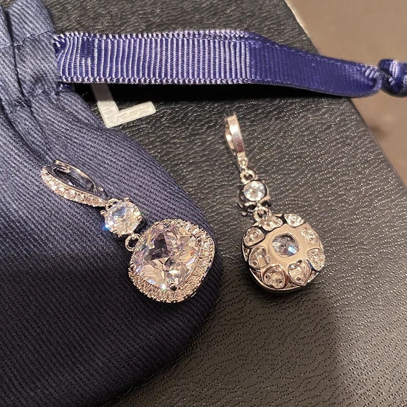 

Trendy crystal clear cubic zirconia drop earring for women wedding earring