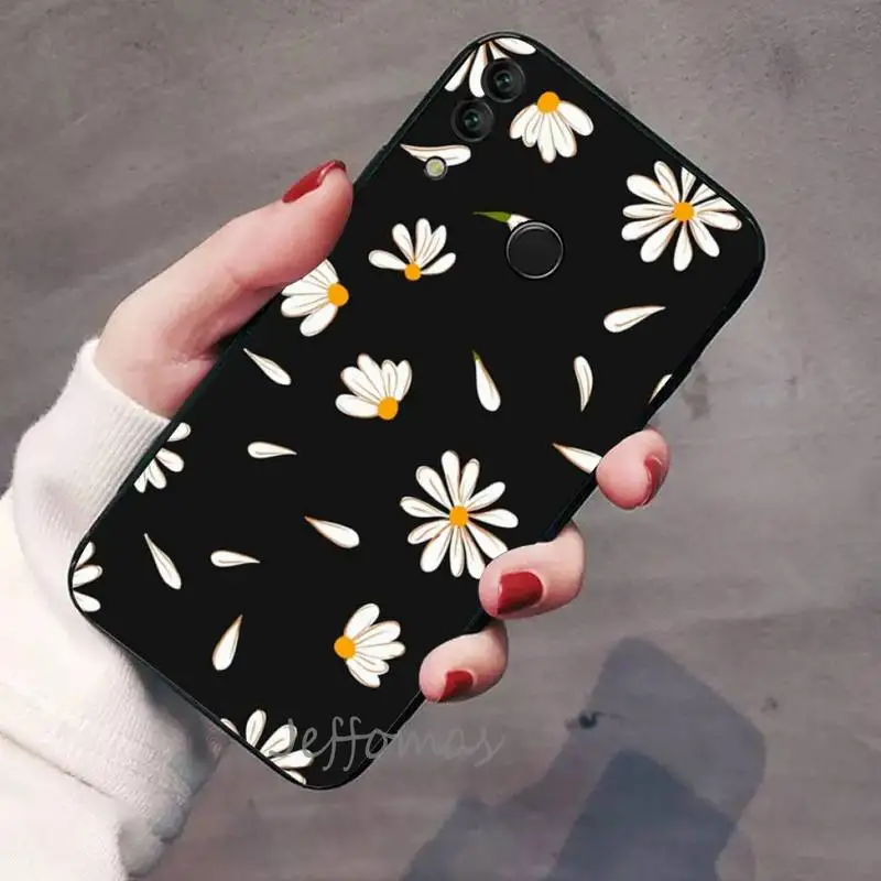 

Summer Daisy Sunflower Floral Flower Phone Case For Huawei Honor view 7a5.45inch 7c5.7inch 8x 8a 8c 9 9x 10 20 10i 20i lite pro
