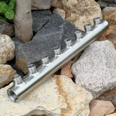 

304 Stainless Steel G3/4" G1/2" 2 - 8 Ports Water Manifold Distributor Distribution Sanitary Fitting Underfloor Heating System