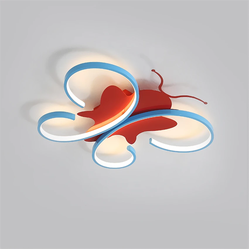 Светодиодные потолочные светильники с железной бабочкой современная спальня