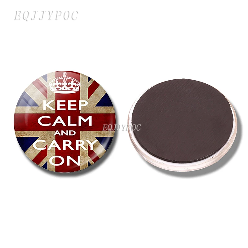 as shown "Keep Calm" Цитата магнит на холодильник стекло магнитные наклейки на холодильник доска для сообщений милые буквы магниты на холодильник домашний декор - Цвет: as shown