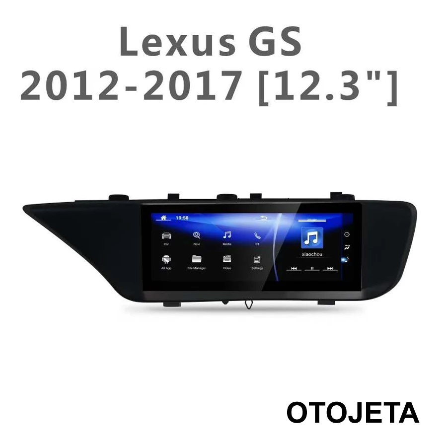 Автомобильный мультимедийный проигрыватель экран 12 3 дюйма Android 9 0 GPS для Lexus GS350