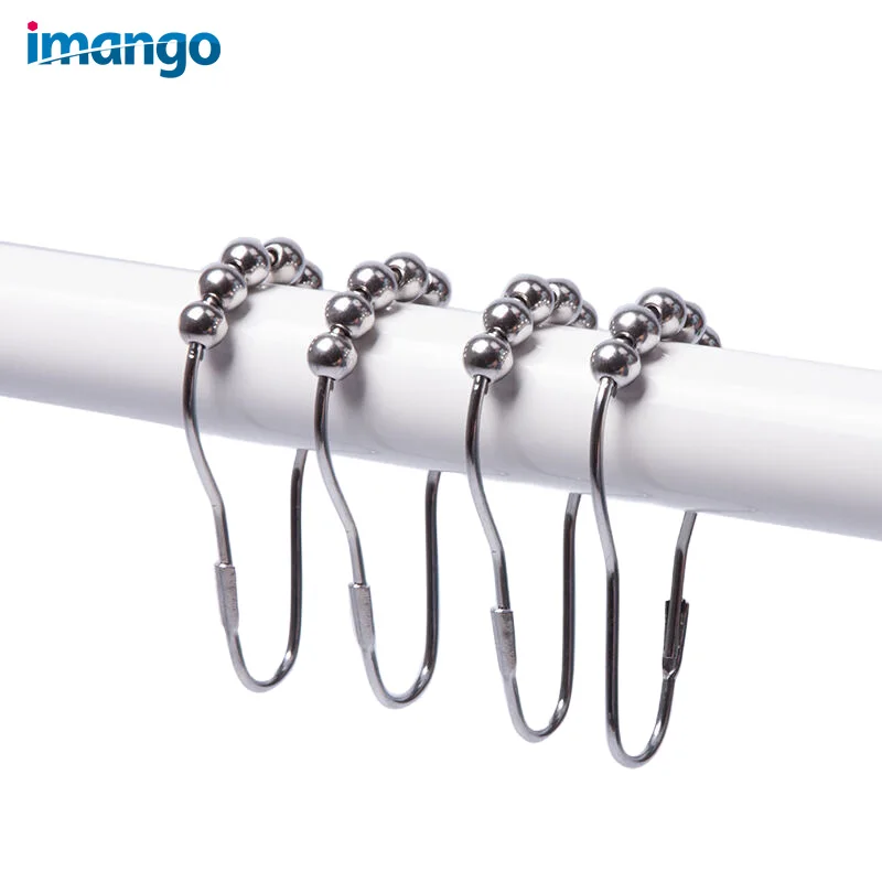 Металлические занавески для ванной комнаты душа крючок аксессуары занавеска