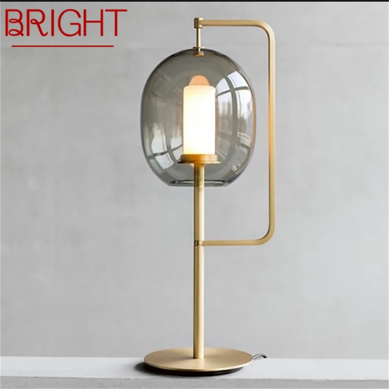 

BRIGHT Nordic Modern Creative Table Lamp Lantern Design Desk Light Decorative for Home Living Room