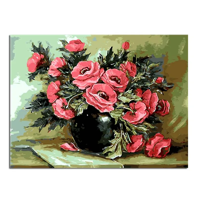 Картина маленькая девочка Ангел DIY масляная цифровая живопись по номерам на