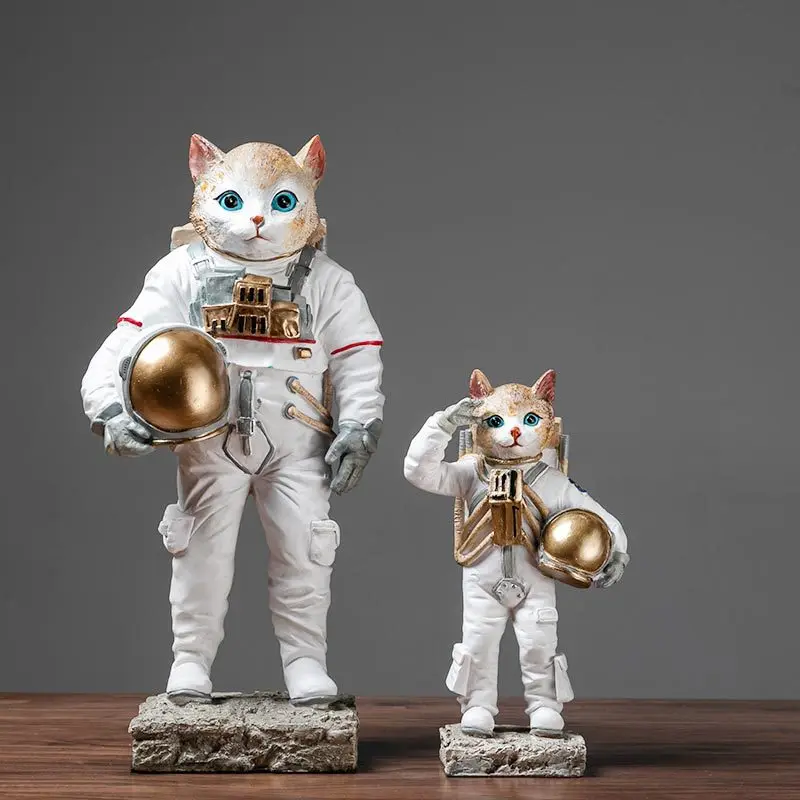 

Nordic creative space cat space crafts resin furnishings living room TV cabinet furnishings