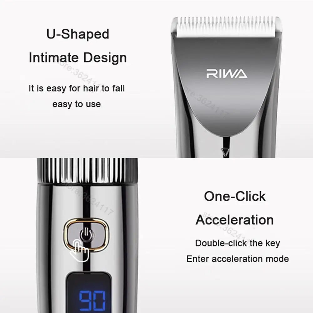 Машинка для стрижки волос Xiaomi Mijia Riwa профессиональный триммер со светодиодным