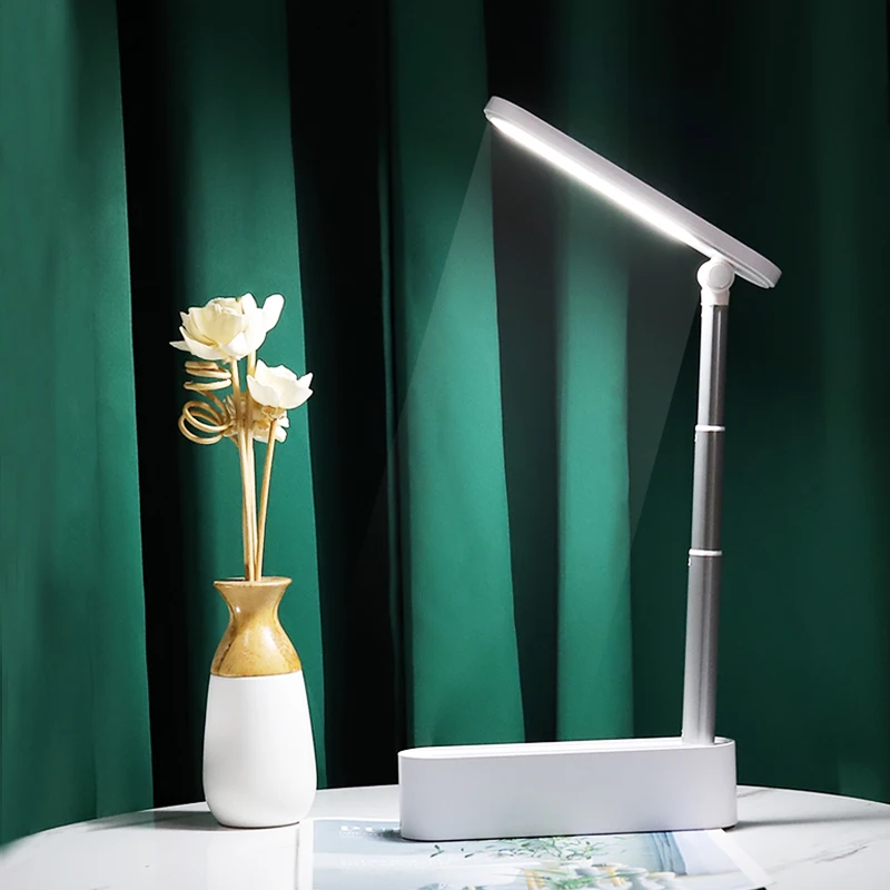 

Портативная настольная светодиодная лампа, складной телескопический перезаряжаемый ночсветильник для чтения и чтения, освещение для офис...