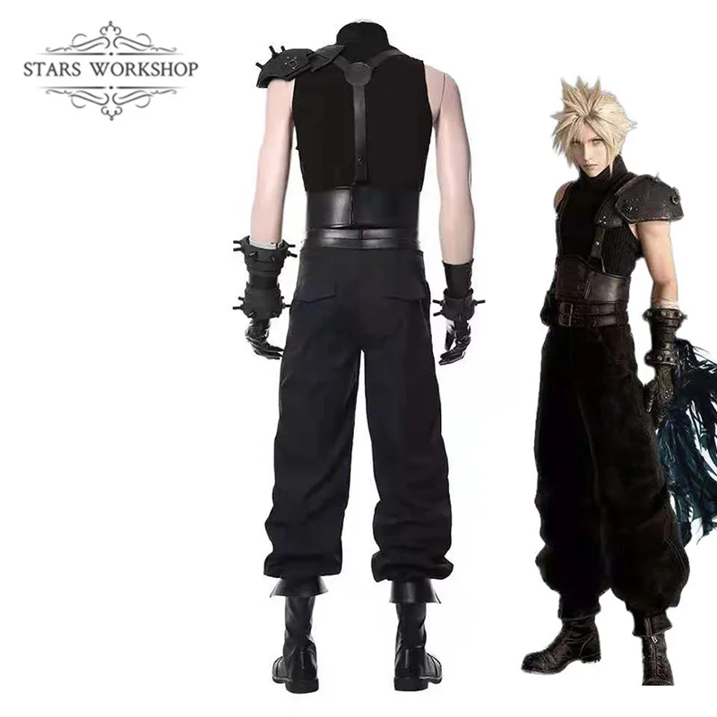 Горячая игра финальная фантазия VII 7 Косплей облачные войны косплей костюм черный