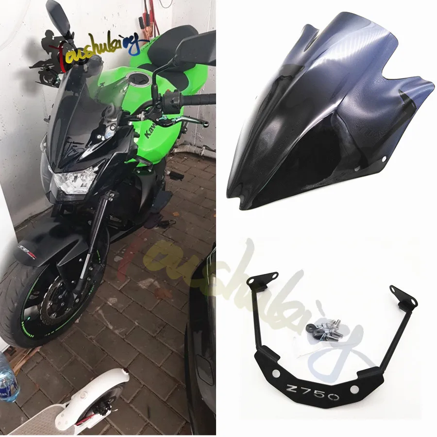 

Дефлекторы лобового стекла для мотоциклов, 4 цвета, подходит для Z750R, для Kawasaki Z750 2007, 2008, 2009, 2010, 2011, 2012, спойлер лобового стекла