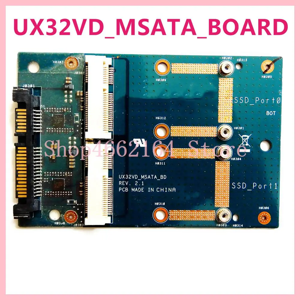 

UX32VD_MSATA_BOARD REV2.1 for ASUS UX32 UX32V UX32VD UX32A laptop motherboard SATA TO mSATA SSD Hard Drive board Free Shipping