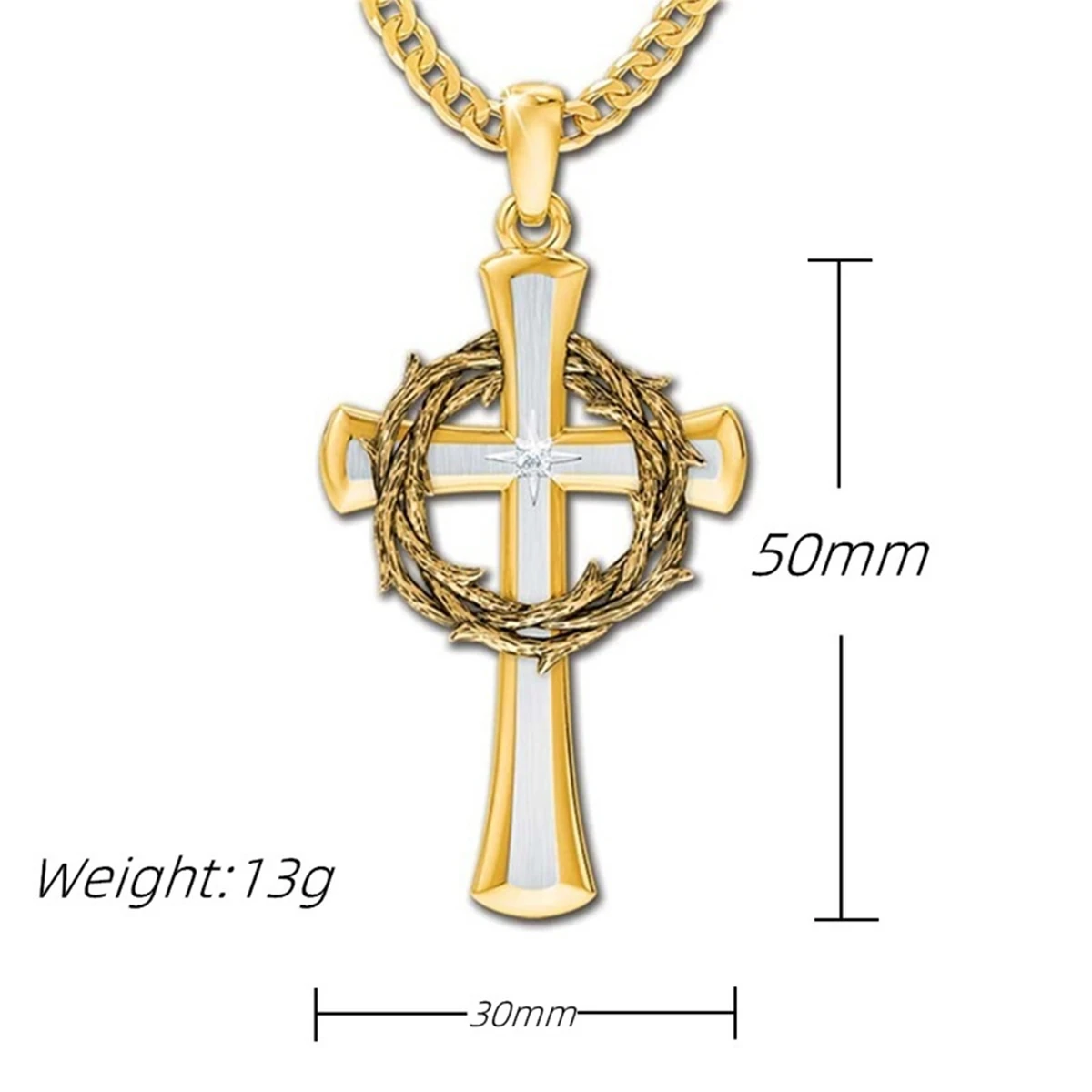 Новинка 2022 модное кольцо с заусенцами подвеска из Библии крестом Иисуса ожерелье