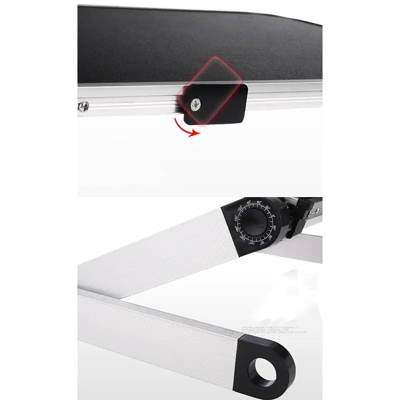 Регулируемая портативная подставка под ноутбук прикроватный стоячий столик для