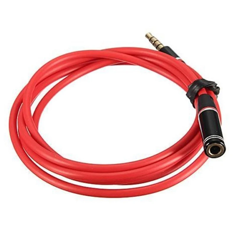 3 5 мм 4-полюсный автоматический мужской женский красный позолоченный разъем для