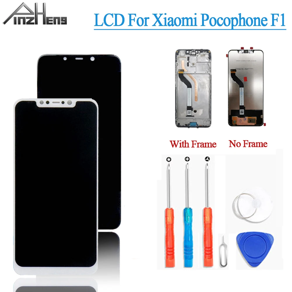 ЖК дисплей PINZHENG AAAA для Xiaomi Pocophone F1 дигитайзер в сборе сенсорный экран Poco с