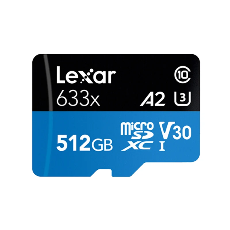 Lexar Micro SD 128 ГБ 32 ГБ 64 Гб 256 ГБ 512 Гб 16 Гб Micro SD карта SD/TF флэш-карты памяти 32 64 128 Гб microSD для телефона 633X - Емкость: TF633X-512G