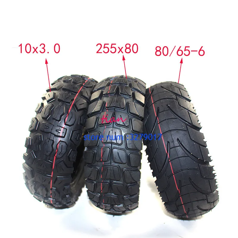 

10 Inch Tires 10X3.0 80/65-6 255X80 for Kugoo M4 Dualtron VICTOR LUXURY EAGLE Speedway 4 5 Zero 10X Electric Scooters Minimotors