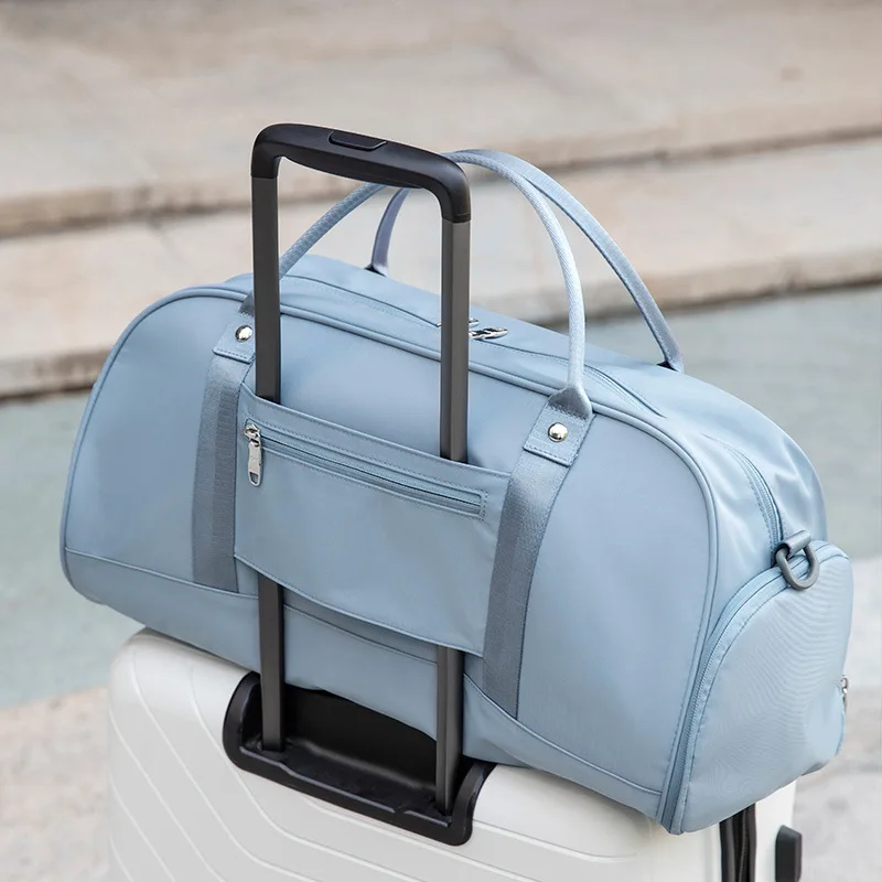 구매 단거리 여행 가방 대용량 여행 가벼운 건식 및 습식 분리 휴대용 어깨 수영 훈련 요가 체육관 가방, 스포츠, 아웃도어, 액티비티, 활동, 운동, 안전한, 내구성